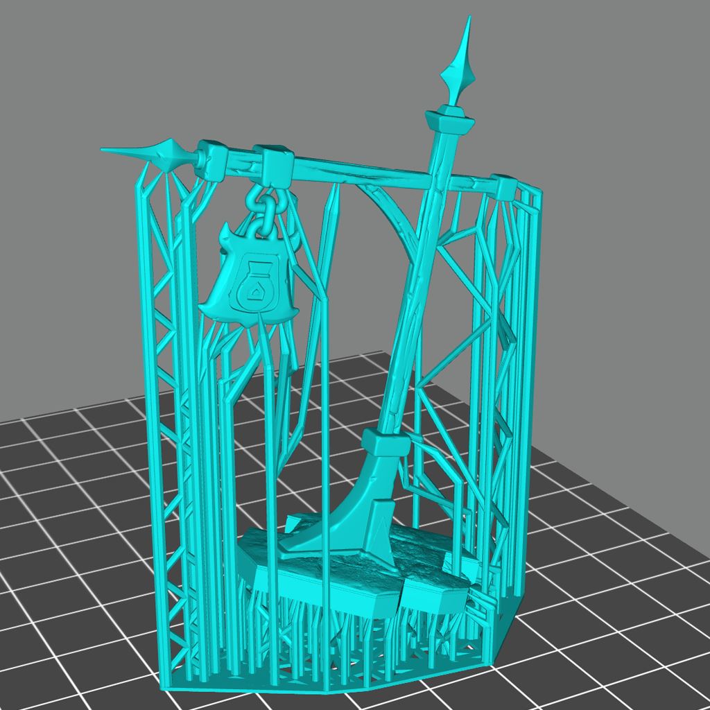 Lender Post Printable 3D Model STLMiniatures