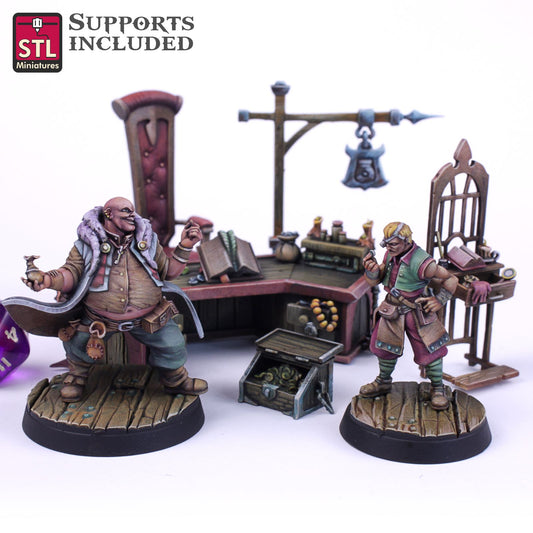 Lenders Set Printable 3D Model STLMiniatures