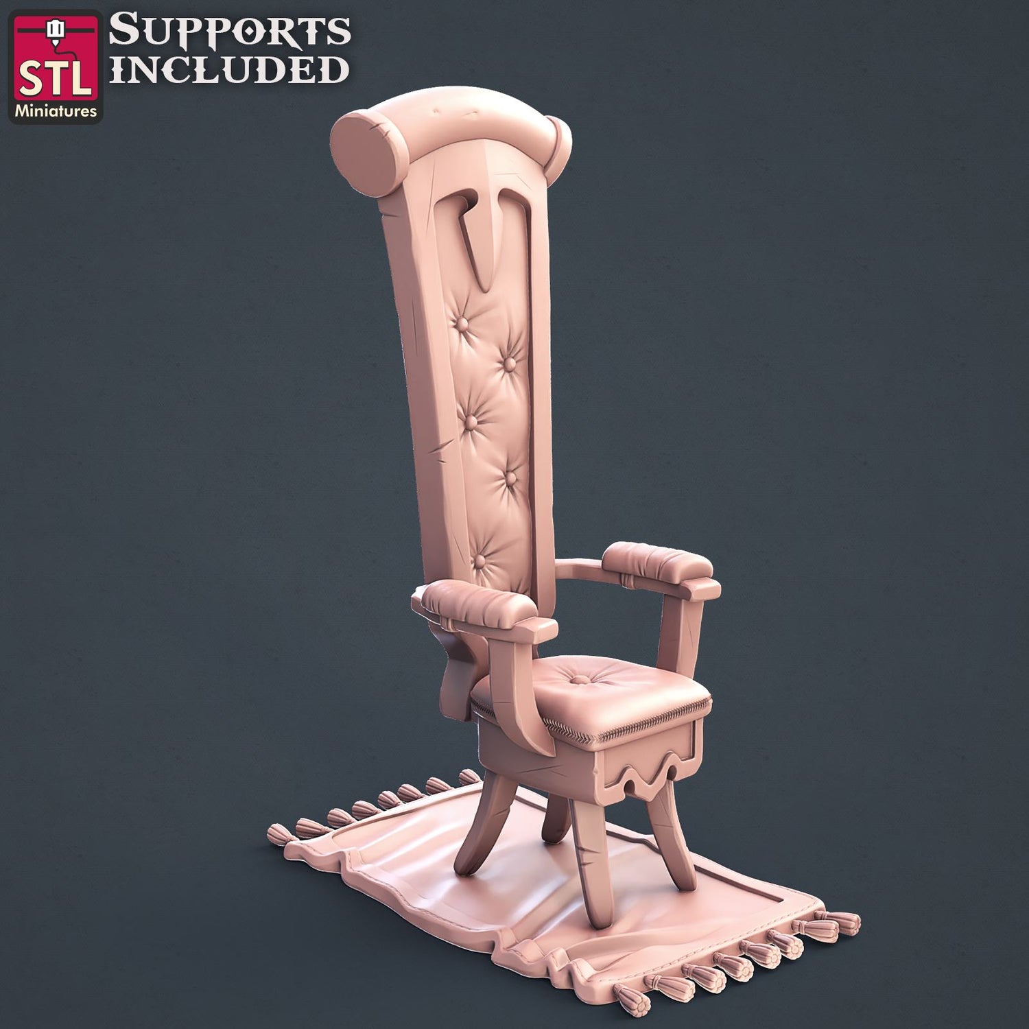 Lender Chair Printable 3D Model STLMiniatures