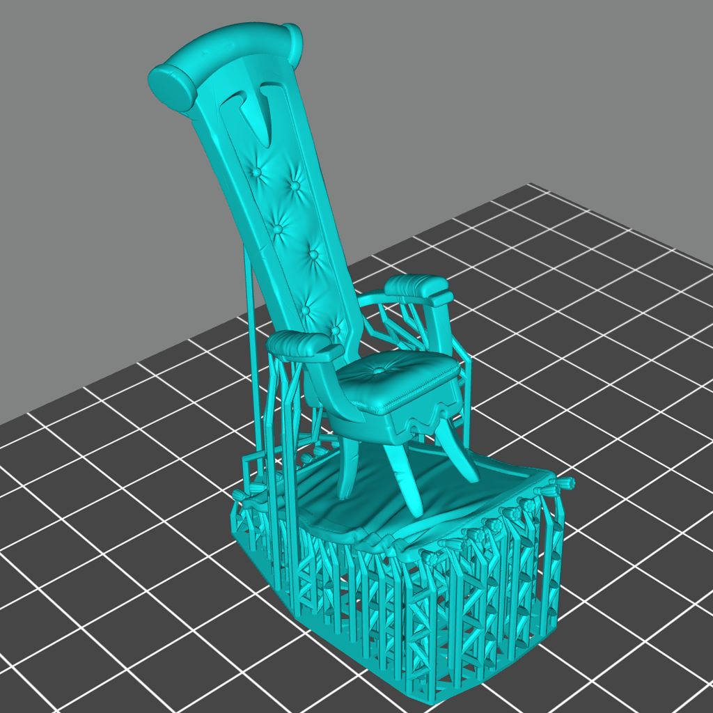 Lender Chair Printable 3D Model STLMiniatures