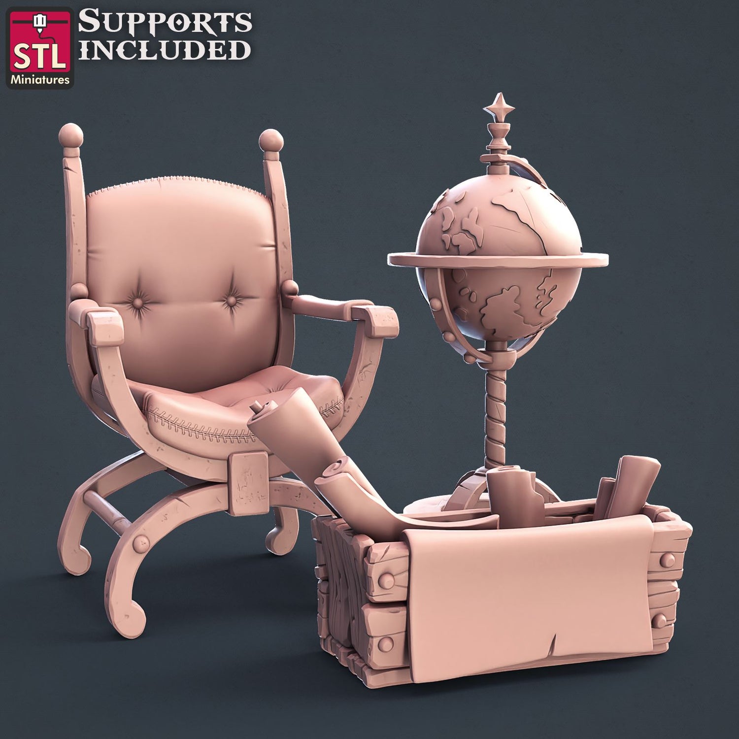 Librarian Set Printable 3D Model STLMiniatures
