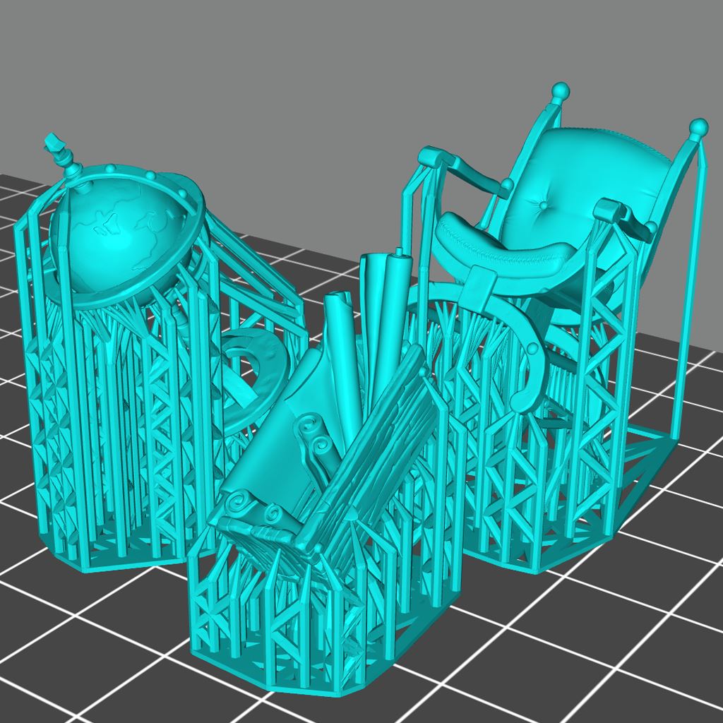 Librarian Set Printable 3D Model STLMiniatures