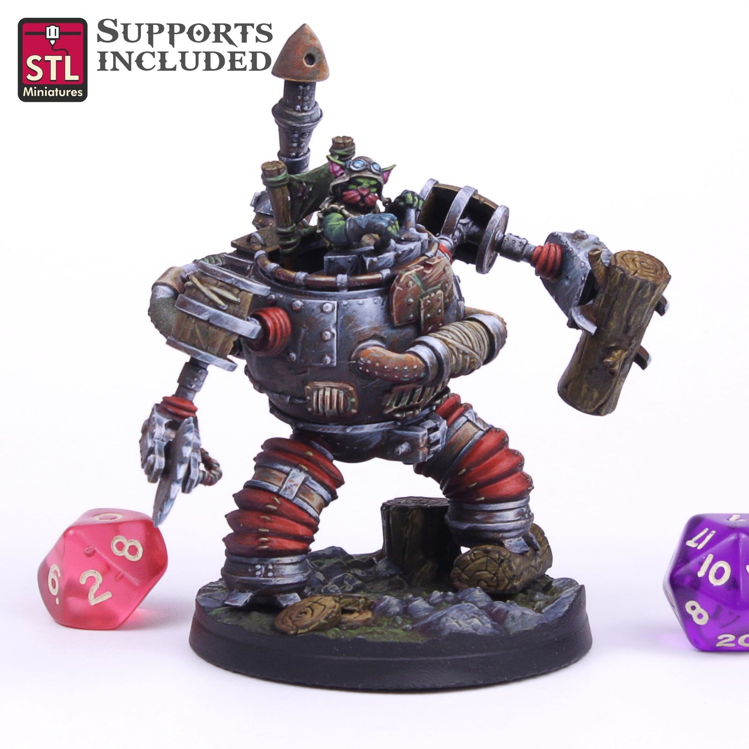 Lumberjack Mech Printable 3D Model STLMiniatures