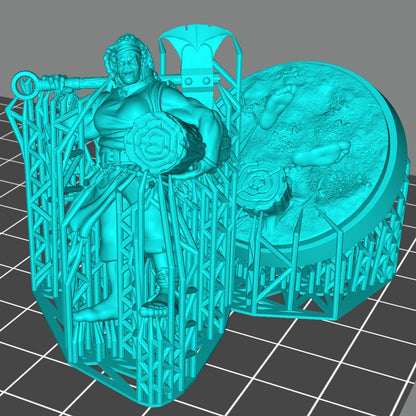 Lumberjack Orc Female Printable 3D Model STLMiniatures