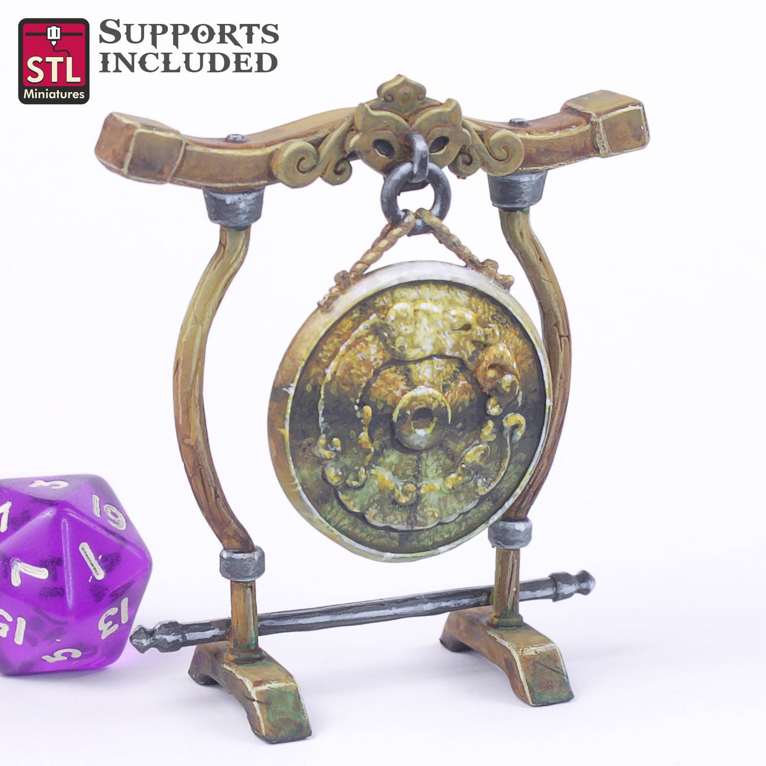 Monk Gong Printable 3D Model STLMiniatures