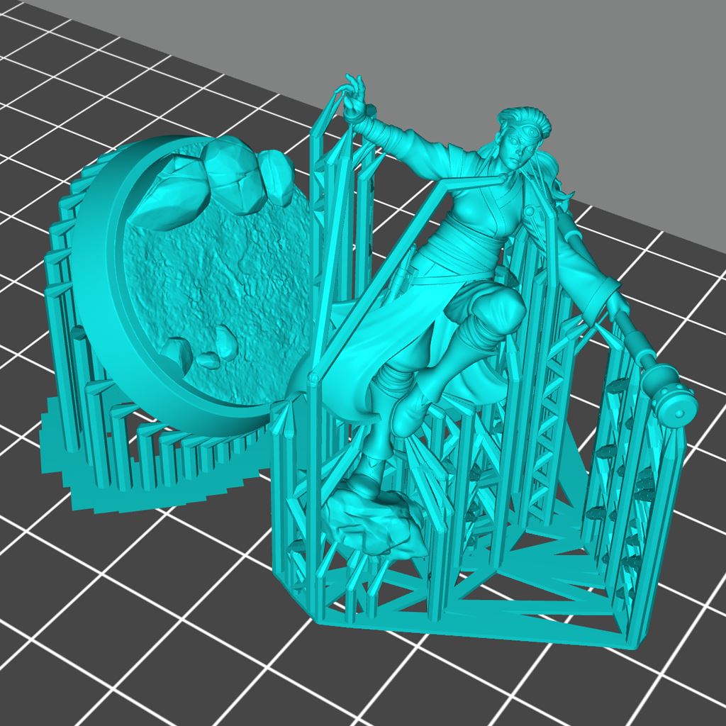 Monk Female Printable 3D Model STLMiniatures