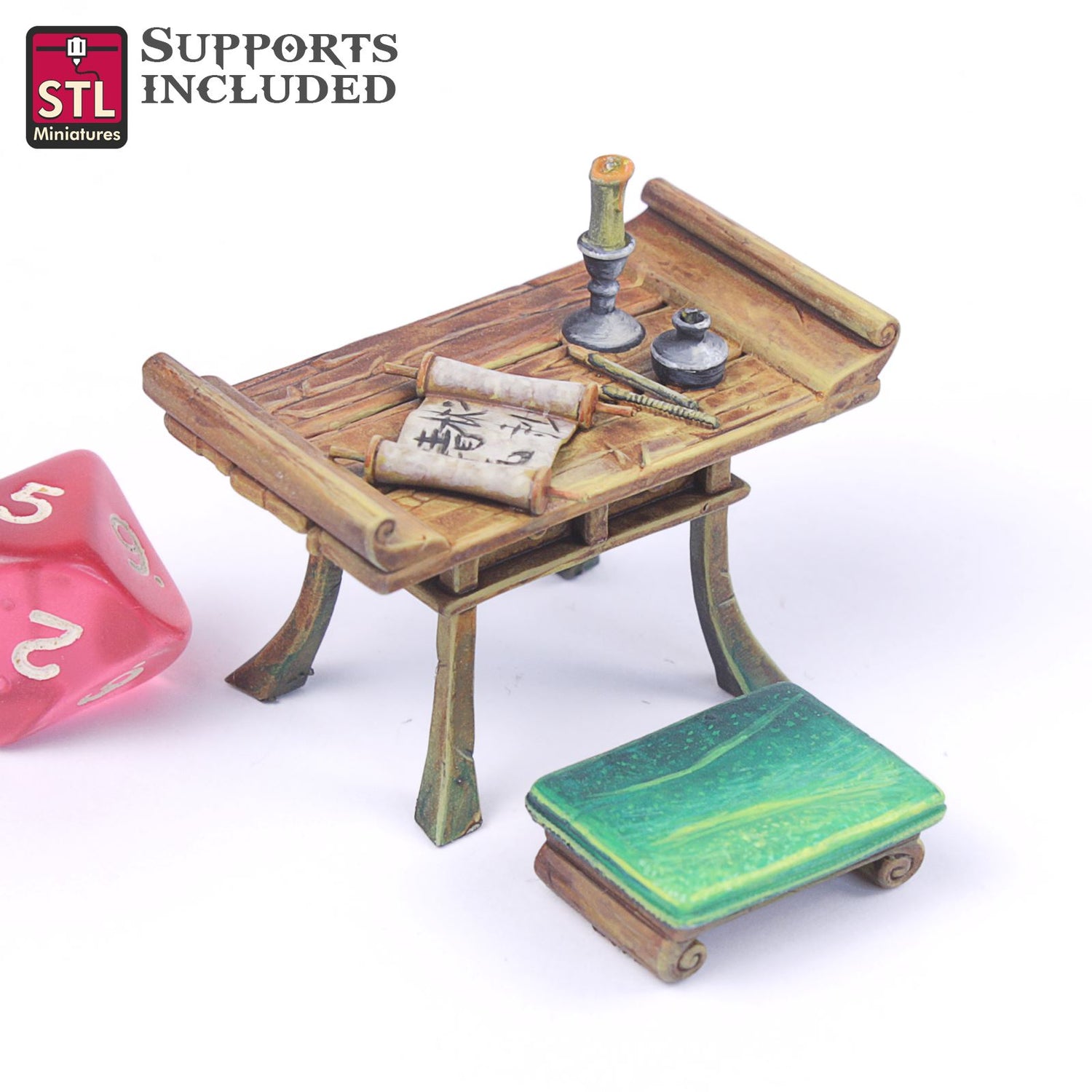 Monk Table Printable 3D Model STLMiniatures