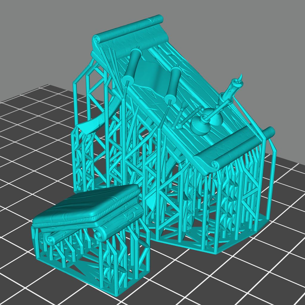 Monk Table Printable 3D Model STLMiniatures