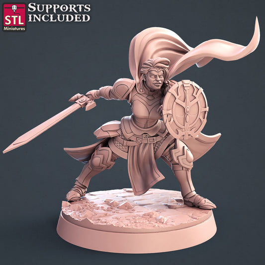 Paladin A Human Female Scale Models STLMiniatures