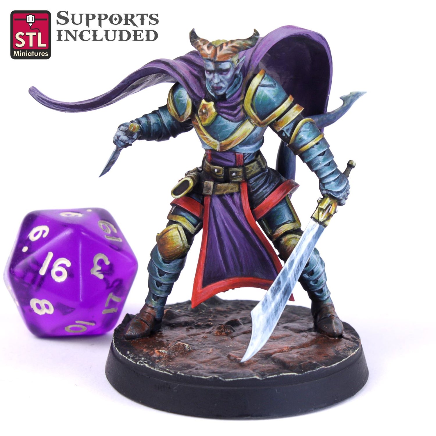 Paladin G Tiefling Male Scale Models STLMiniatures