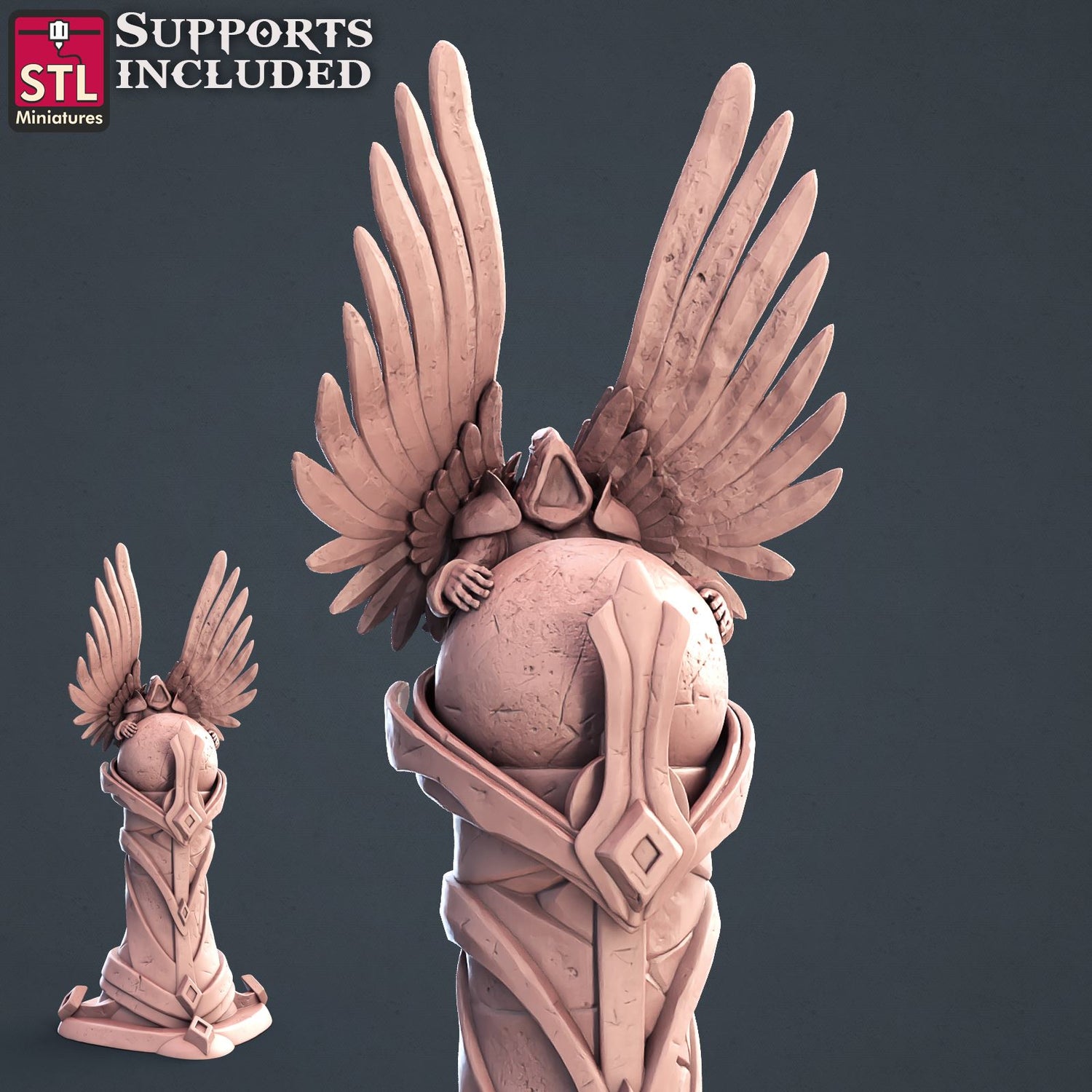 Paladin Statue Scale Models STLMiniatures
