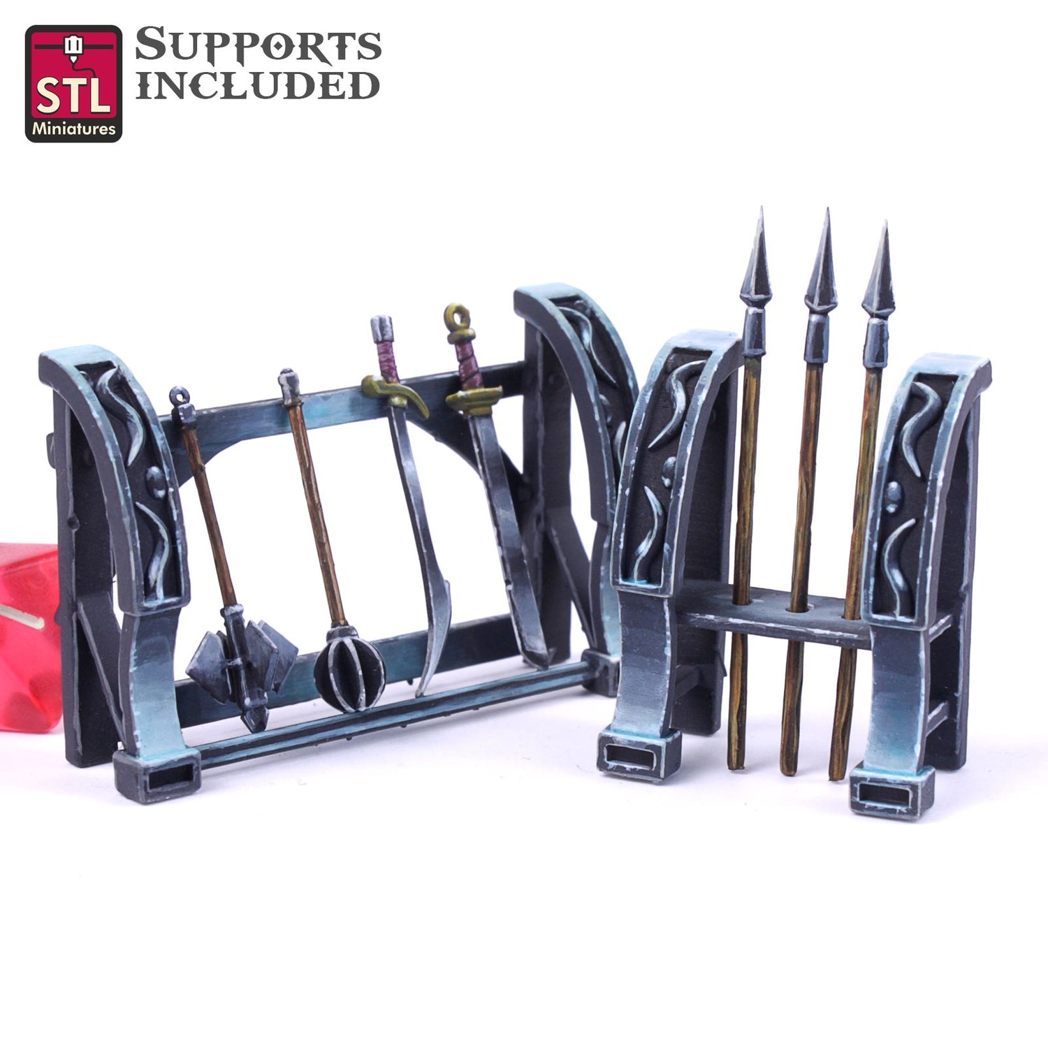 Paladin Weapon Racks Scale Models STLMiniatures
