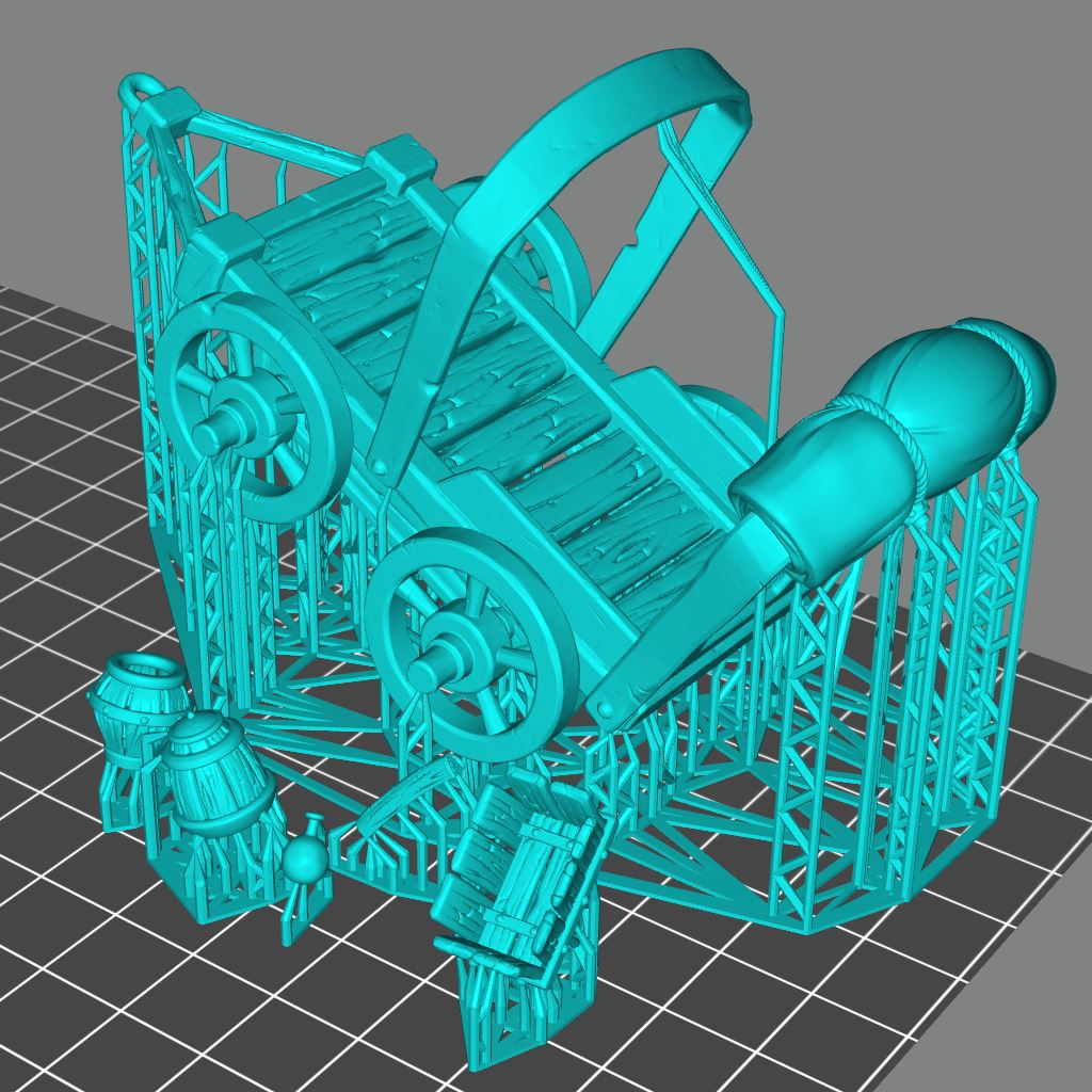 Potion Vendor Cart Printable 3D Model STLMiniatures