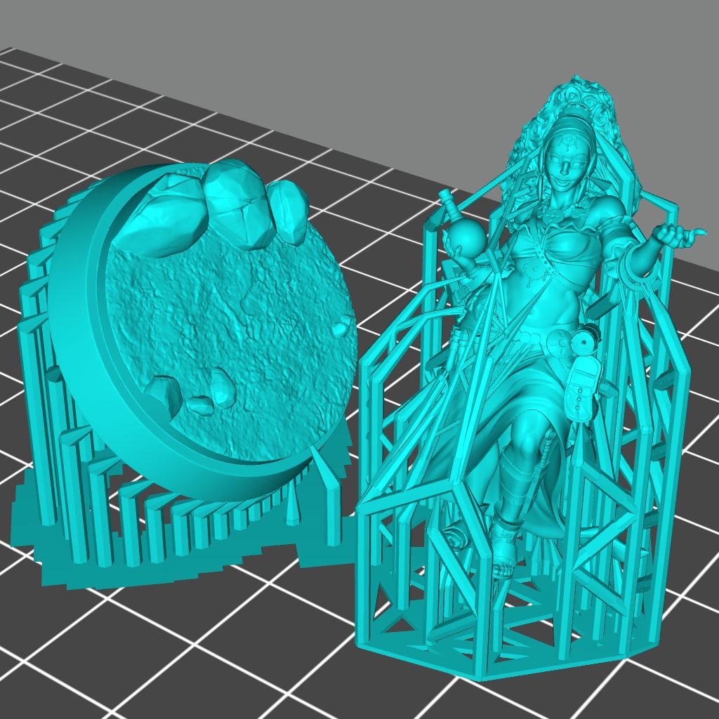 Potion Vendor Female Printable 3D Model STLMiniatures