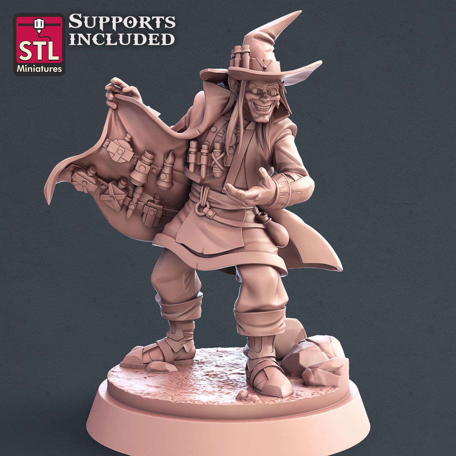 Potion Vendor Set Printable 3D Model STLMiniatures