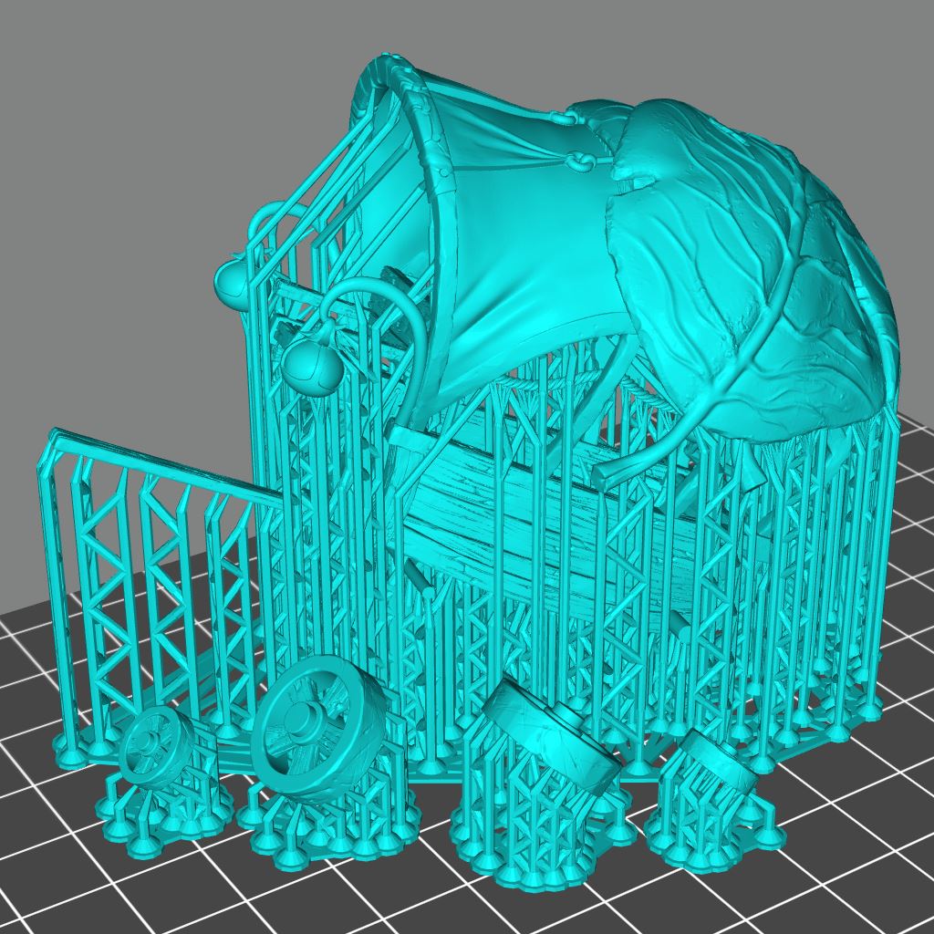 Satyrs Cart Printable 3D Model STLMiniatures