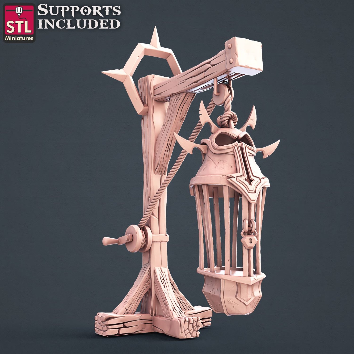 Slave Merchant Cage B Scale Models STLMiniatures