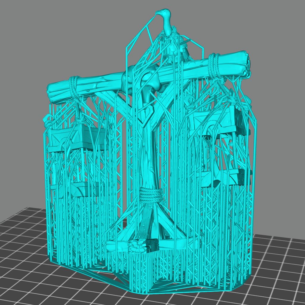 Slave Merchant Double Cage Scale Models STLMiniatures