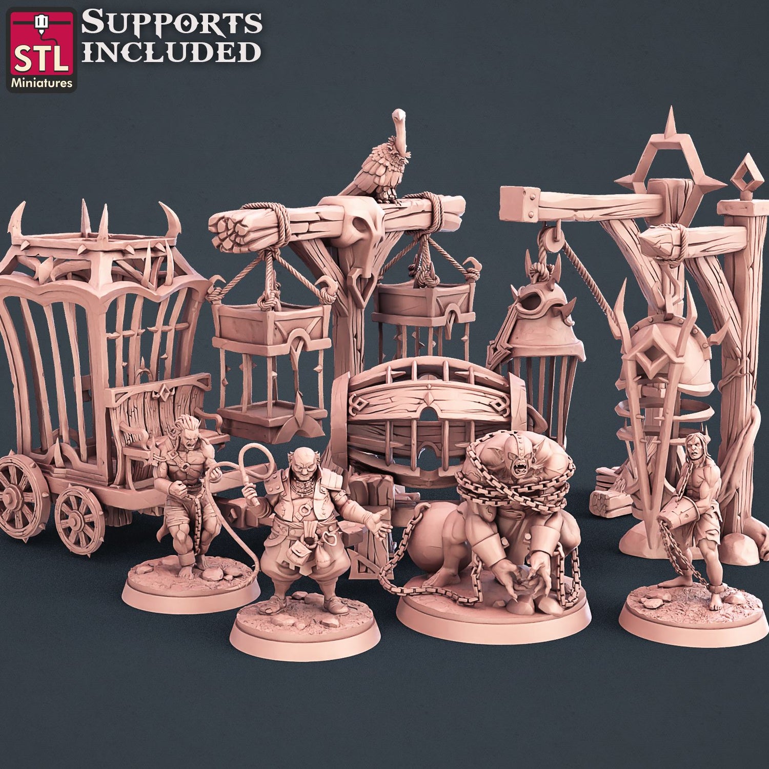 Slave Merchant Set Scale Models STLMiniatures