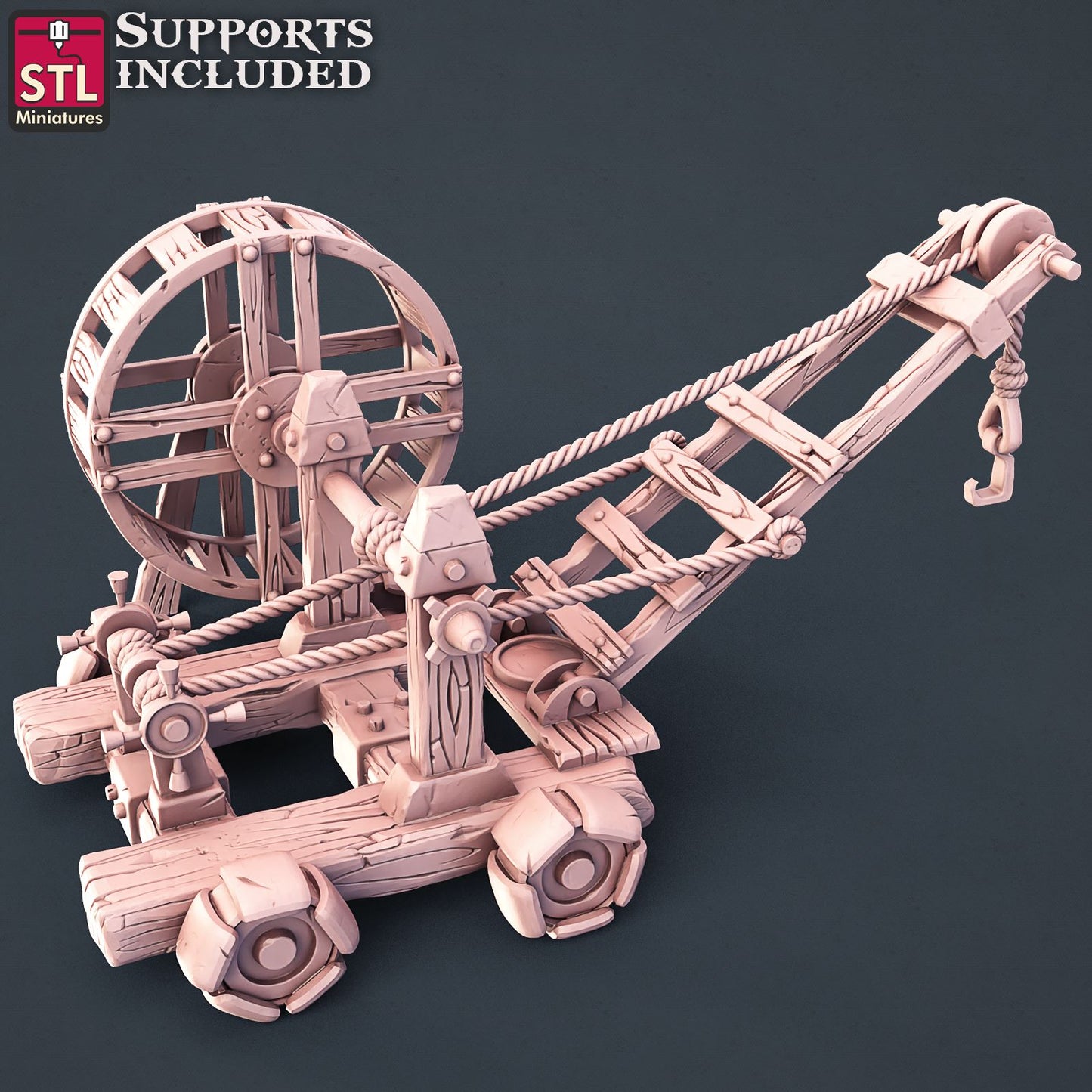 Stone Carver Crane Printable 3D Model STLMiniatures