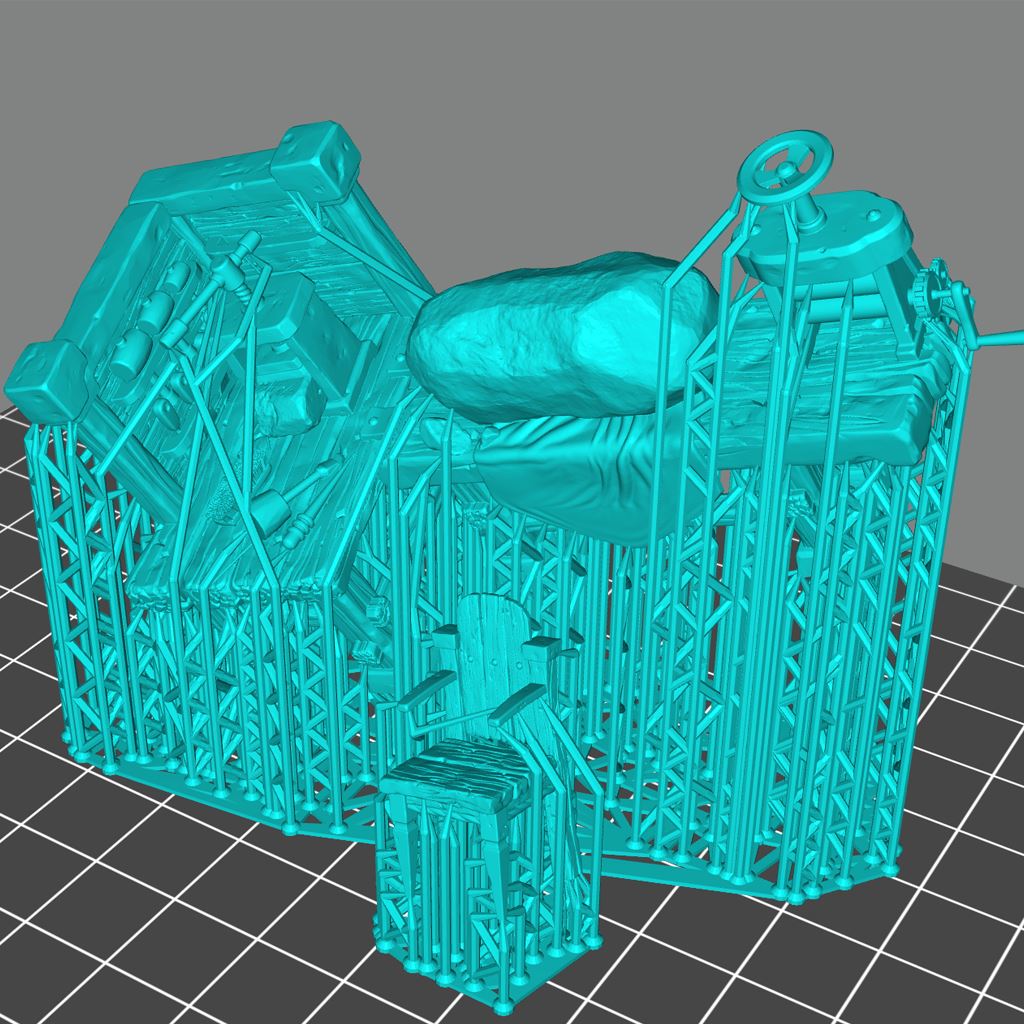 Stone Carver Workbench Printable 3D Model STLMiniatures
