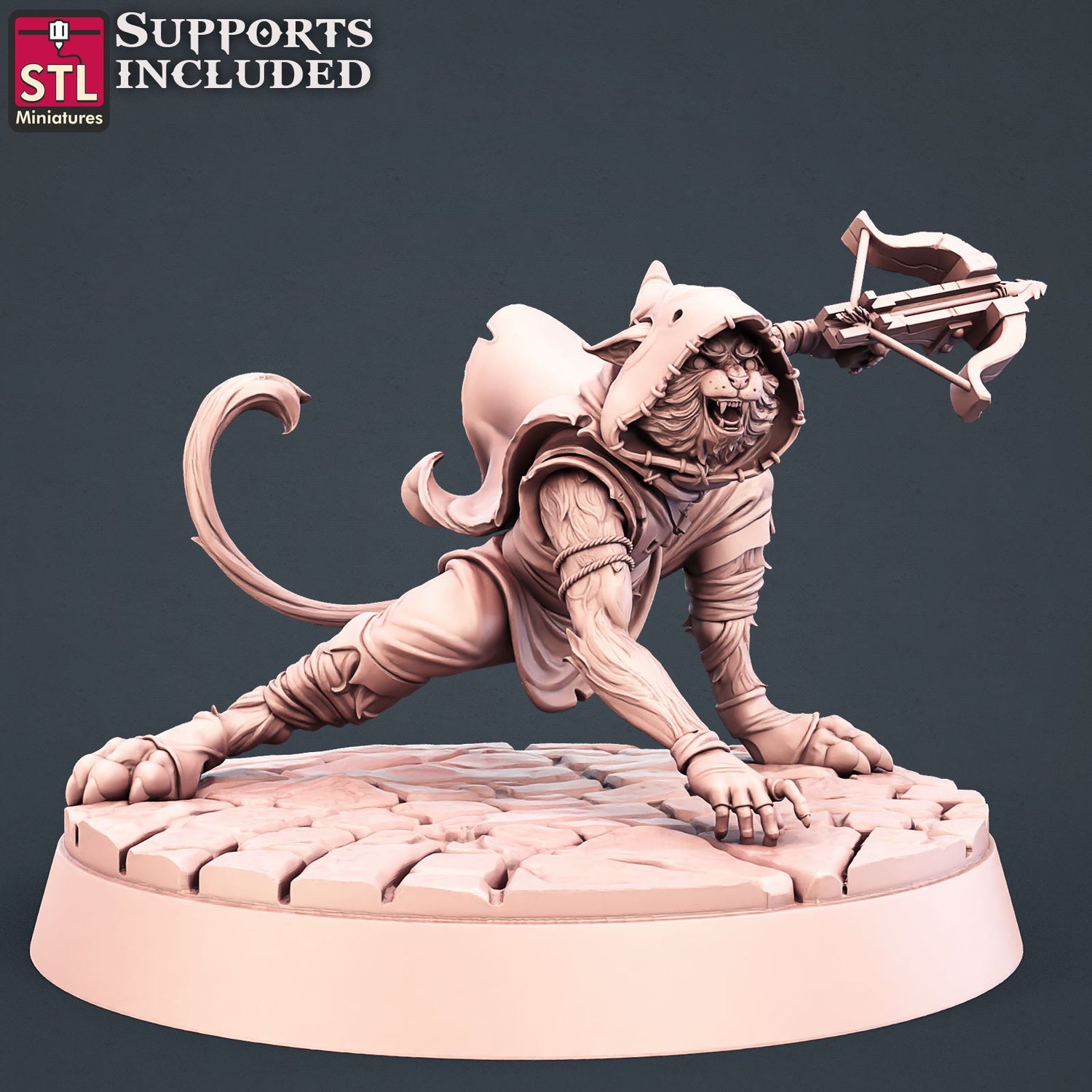 Tabaxi Assassins Set Printable 3D Model STLMiniatures