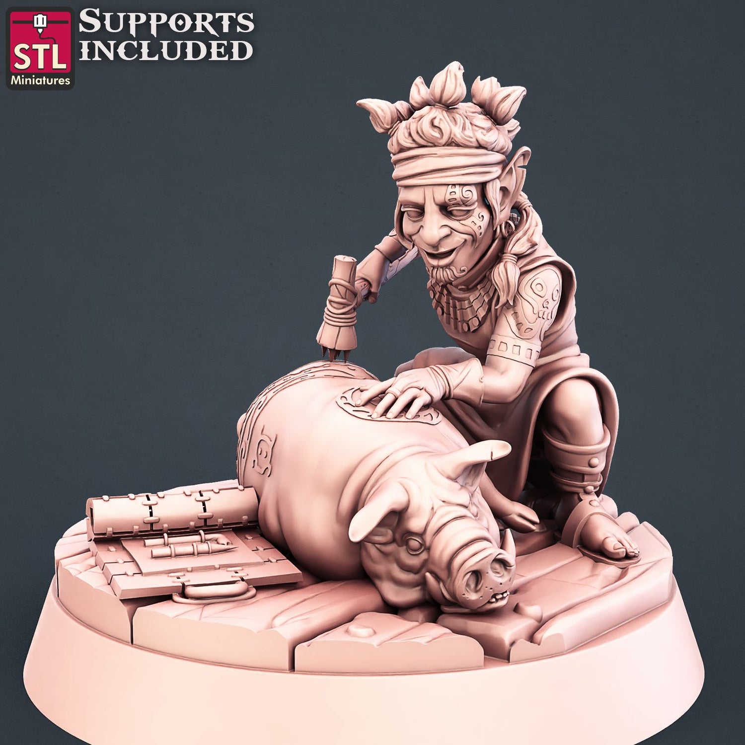 Tattooe Artist Assistant Printable 3D Model STLMiniatures