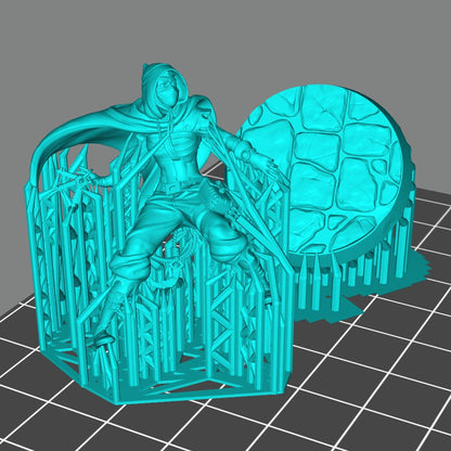 Thief B Female Printable 3D Model STLMiniatures