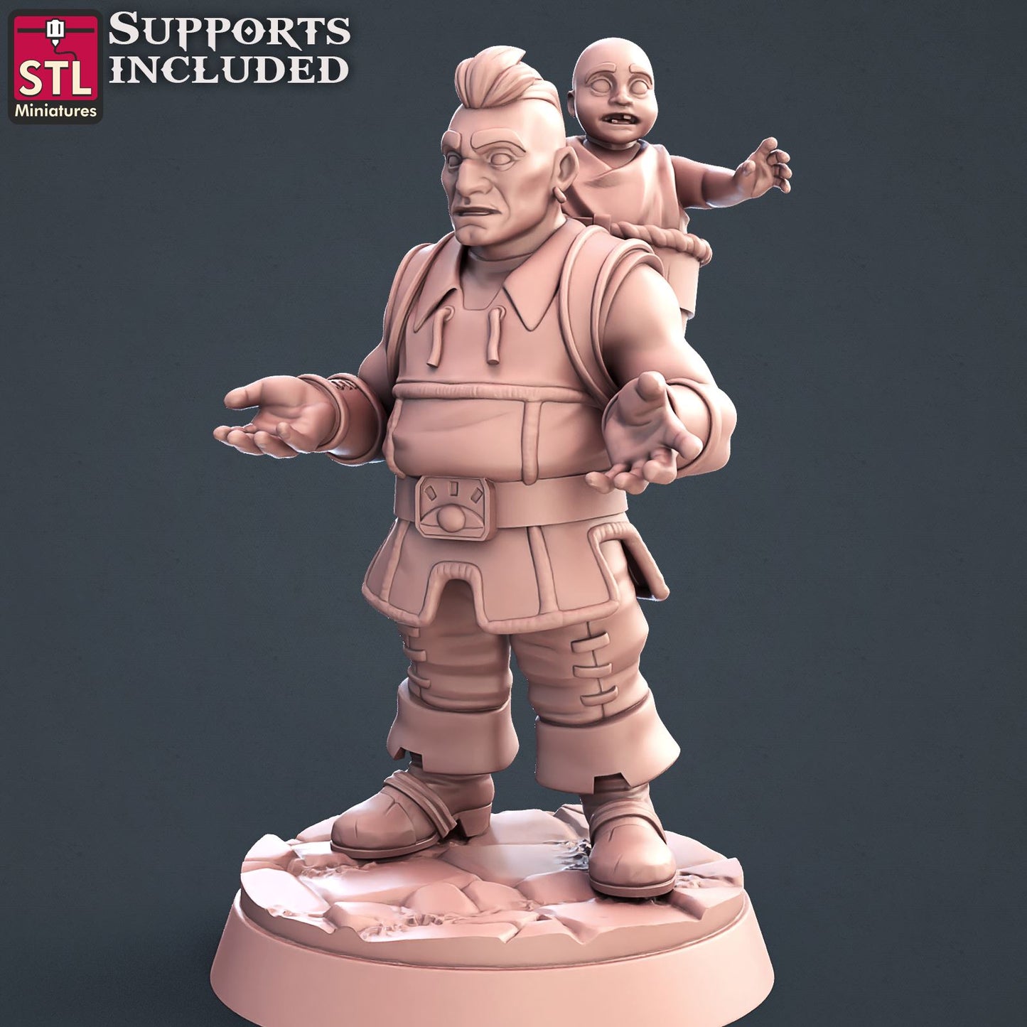 Townsfolk A Scale Models STLMiniatures
