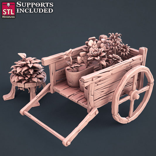Townsfolks Cart Scale Models STLMiniatures