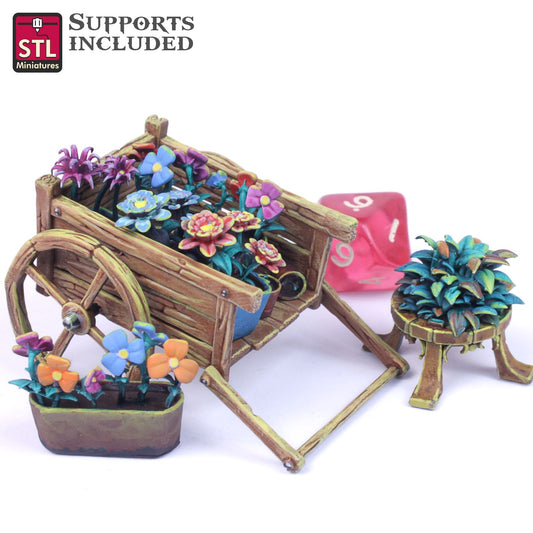 Townsfolks Cart Scale Models STLMiniatures