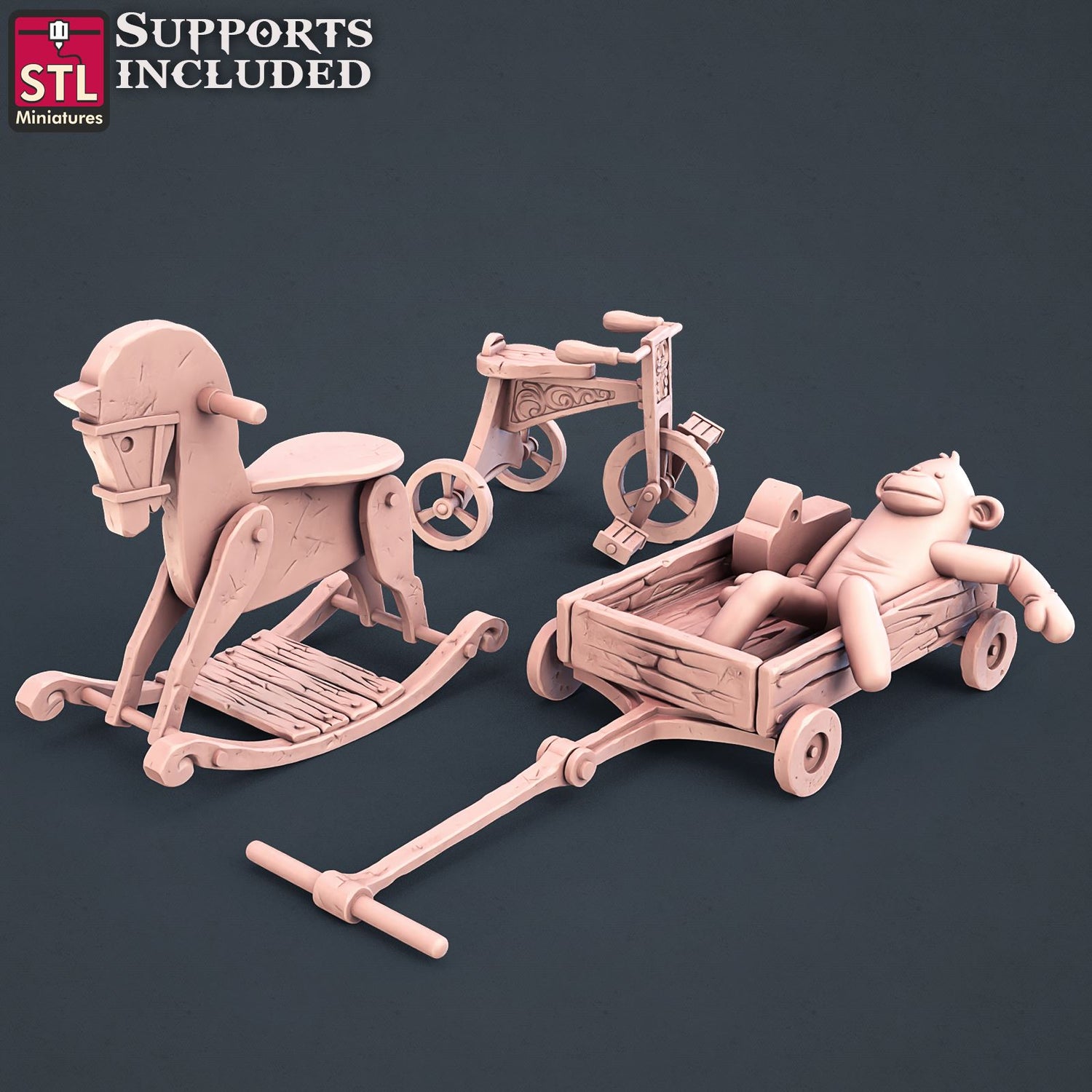 TownFolks Set Vol 1 Scale Models STLMiniatures