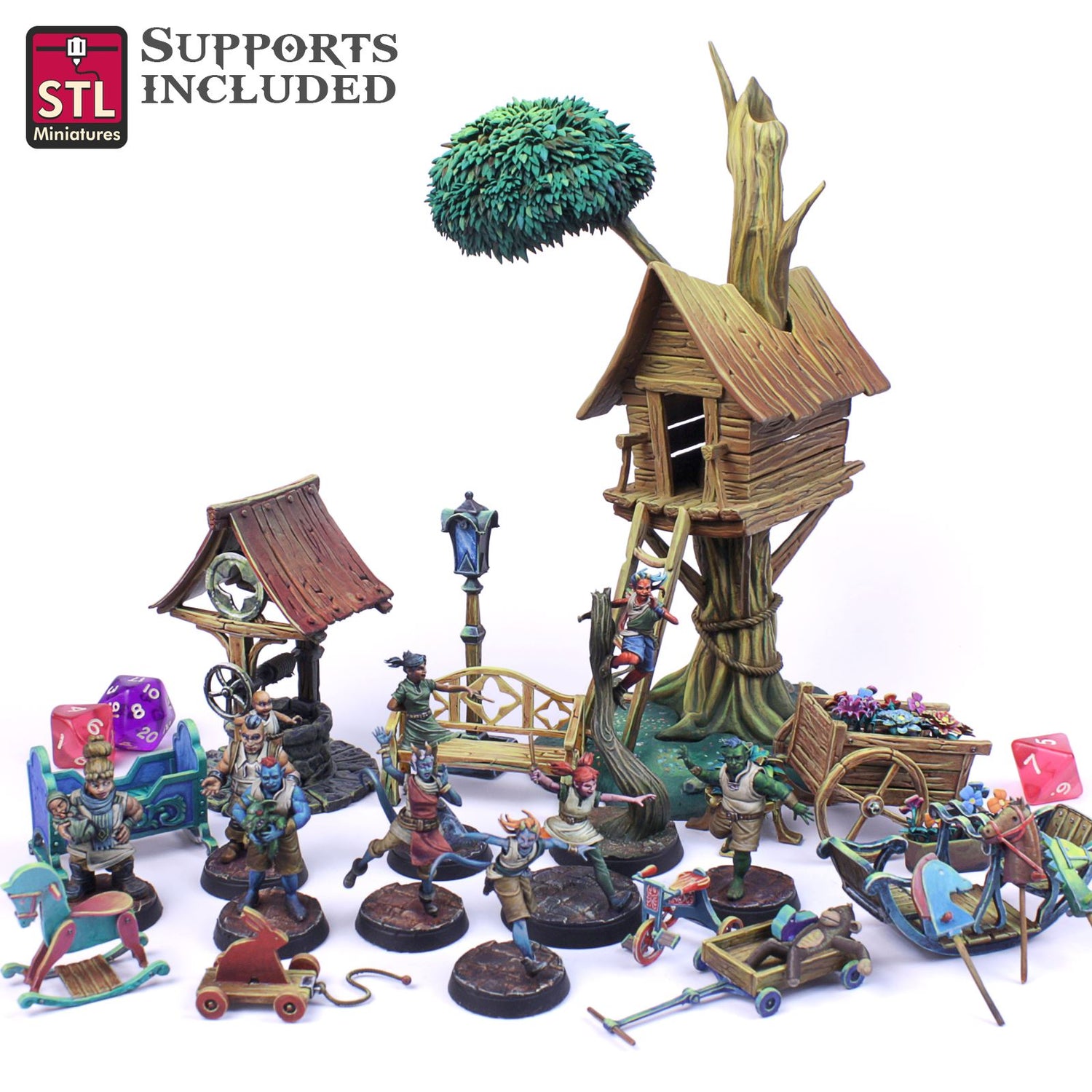 TownFolks Set Vol 1 Scale Models STLMiniatures