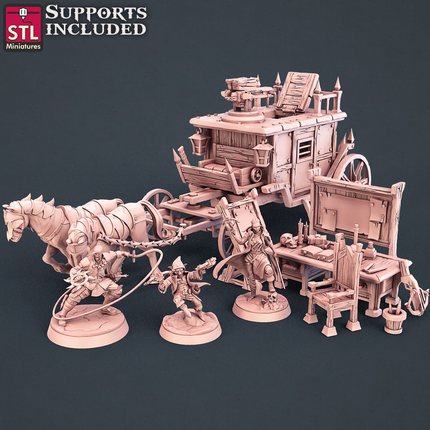 Vampire Hunters Set Printable 3D Model STLMiniatures