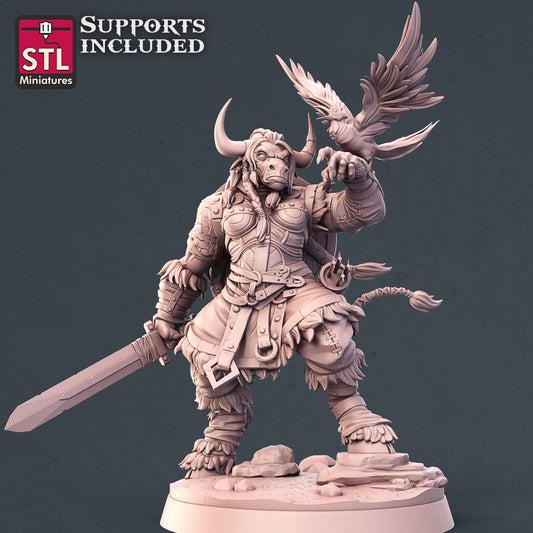 Viking Minotaurs B Printable 3D Model STLMiniatures