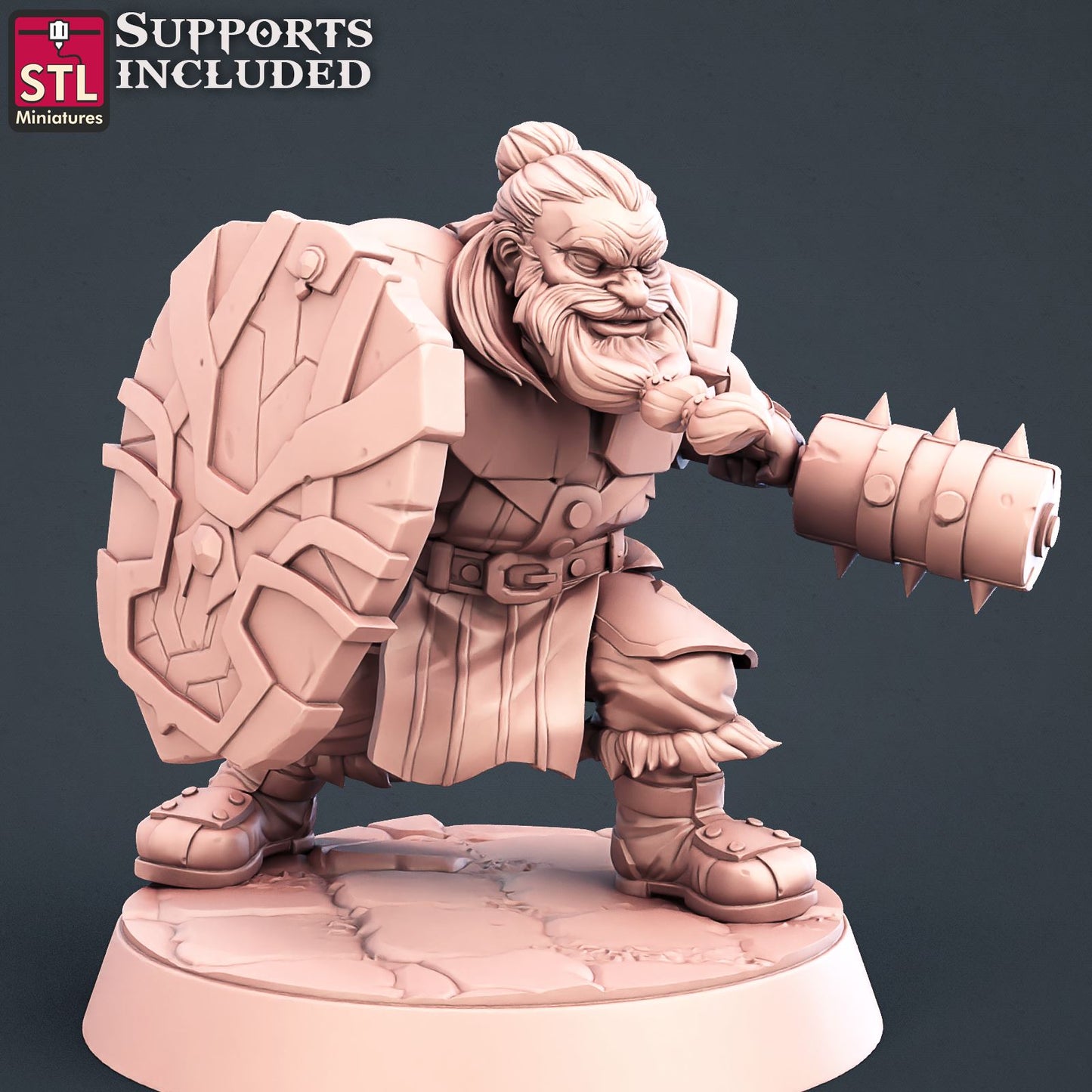 Warrior Dwarf Scale Models STLMiniatures