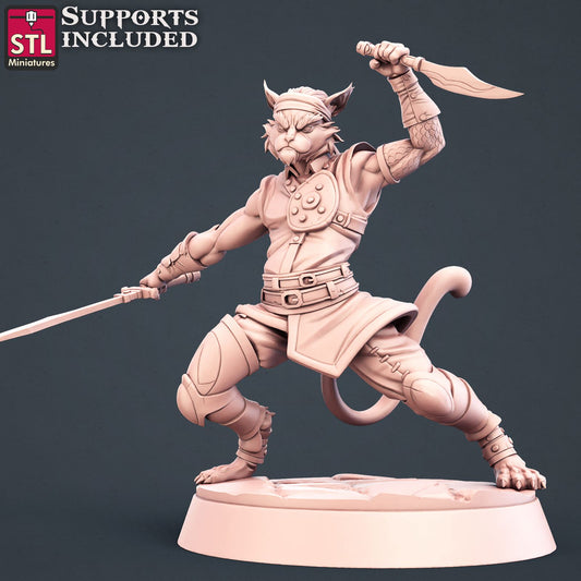 Warrior Tabaxi Scale Models STLMiniatures