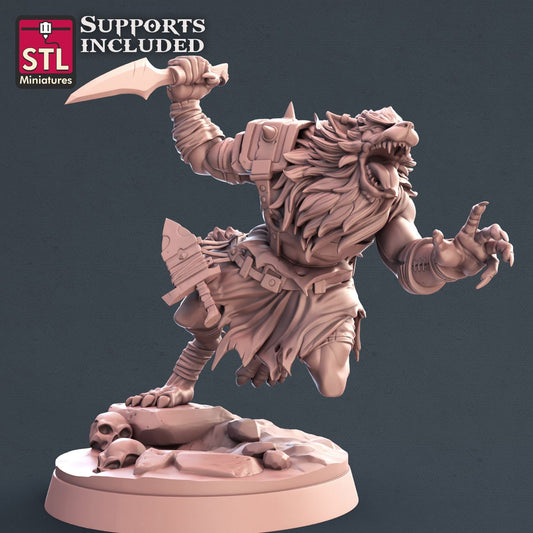 Werewolf B 3D Model - ENE2021 STLMiniatures