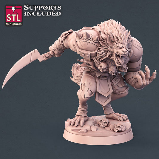 Werewolf Boss 3D Model - ENE2021 STLMiniatures