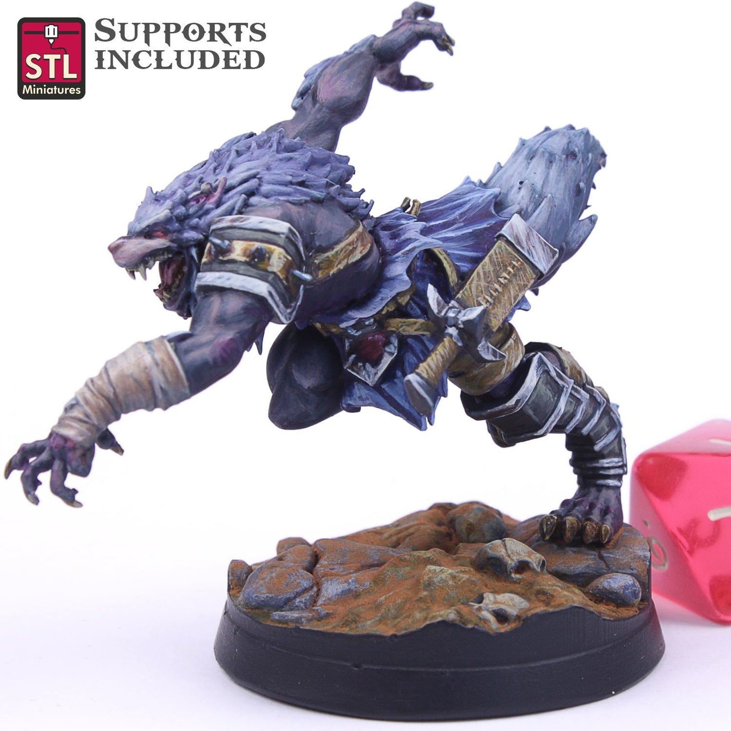 Werewolf C 3D Model - ENE2021 STLMiniatures