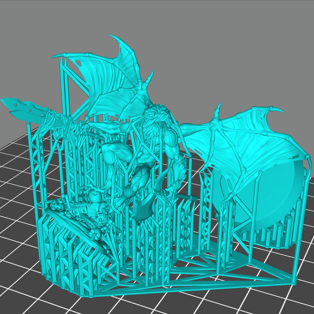 Winged Vampire Printable 3D Model STLMiniatures