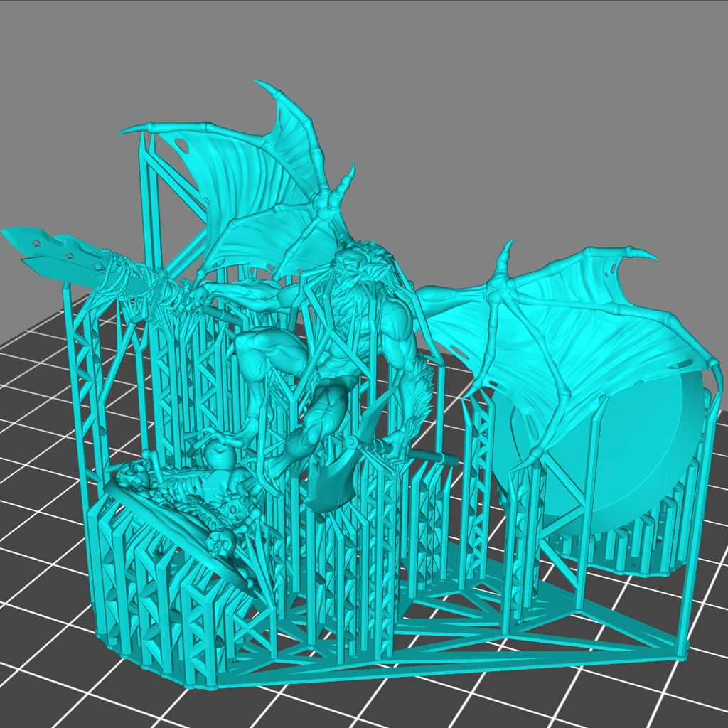 Winged Vampire Printable 3D Model STLMiniatures