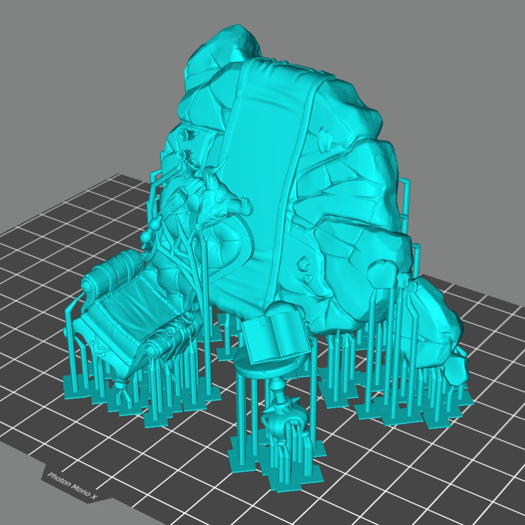 Witch Chair 3D Model - NOV2020 STLMiniatures