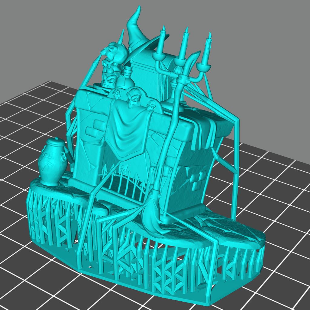 Witch Fireplace 3D Model - NOV2020 STLMiniatures