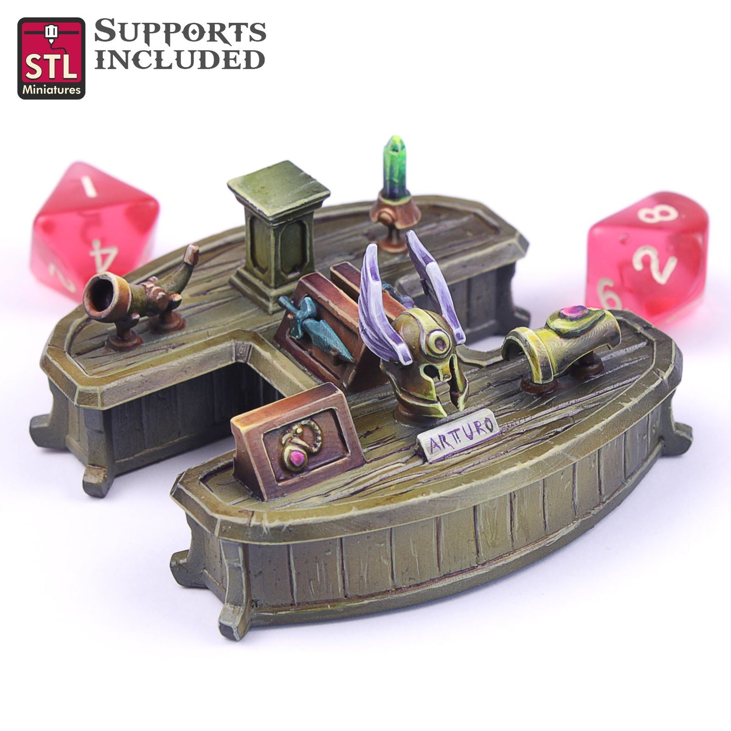 Wizard Display Table Printable 3D Model STLMiniatures