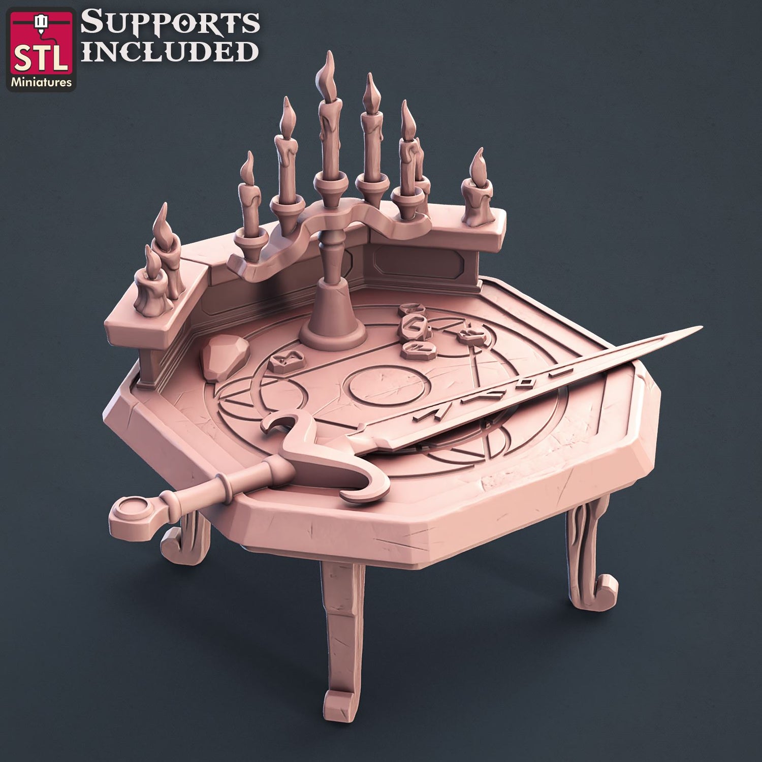 Wizard Enchanment Table Printable 3D Model STLMiniatures