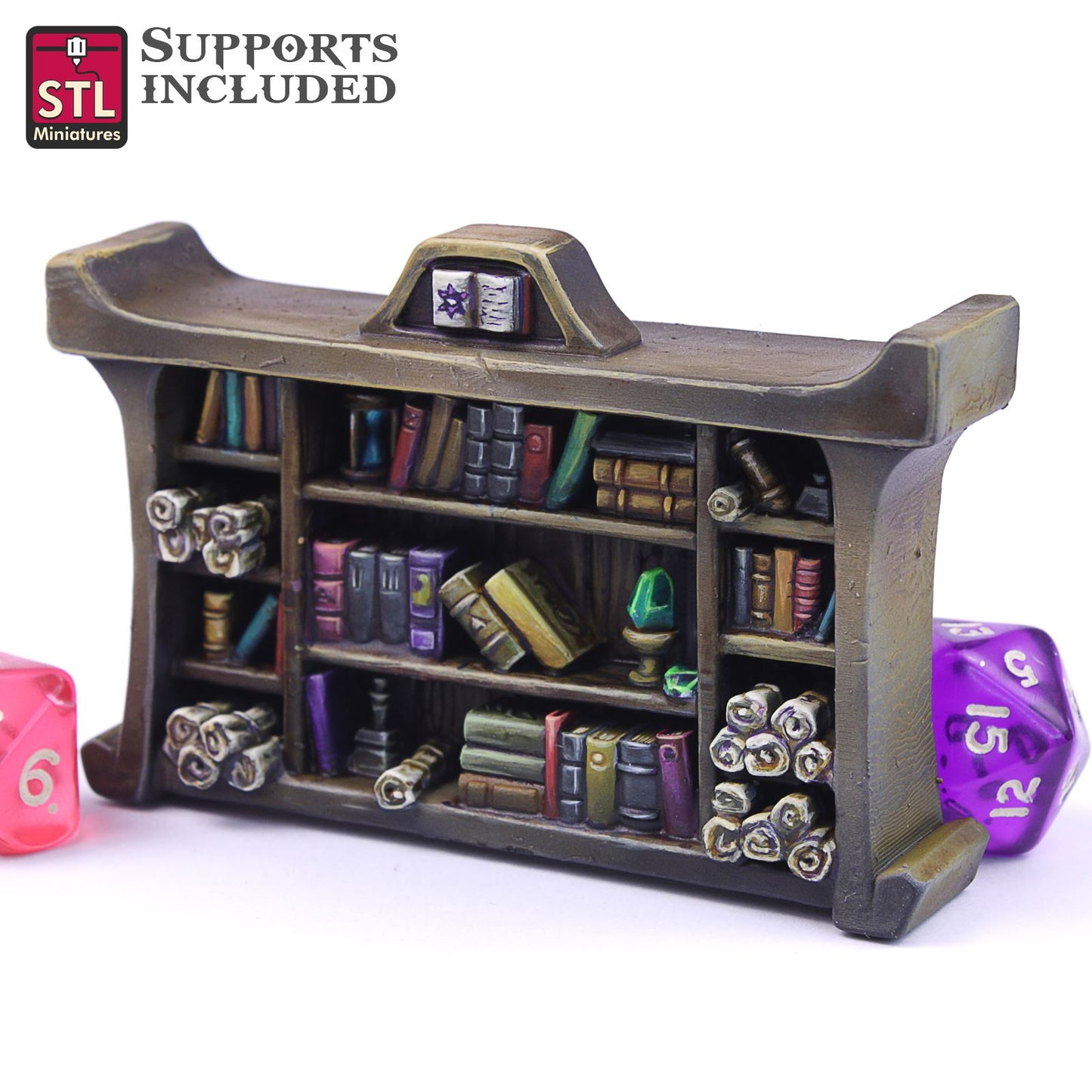 Wizard Library Printable 3D Model STLMiniatures